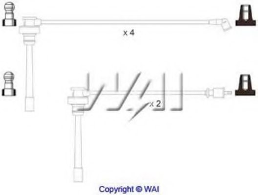 WAIglobal SL757 Ignition Cable Kit